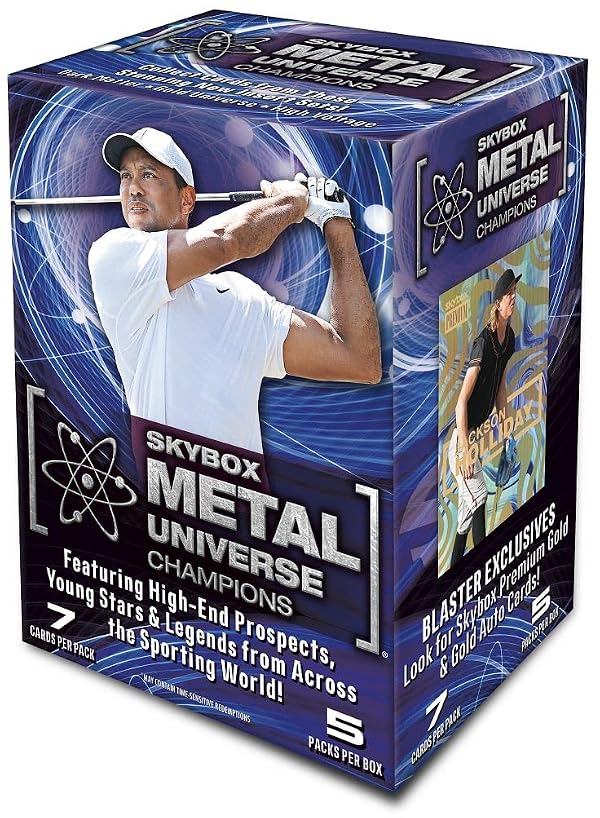 Upper Deck 2023 Skybox Metal Universe Champions Multi-Sport Trading Cards Blaster Box (35 Trading Cards) by Upper Deck - Used condition - US$26.59