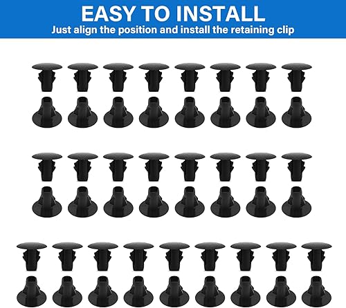 Miniatura 7 de Tutor Auto Protectores de Guardabarros contra Salpicaduras con Clips Compatibles con Toyota Tundra Sequoia 2007-2020 - Reemplaza 537370C030