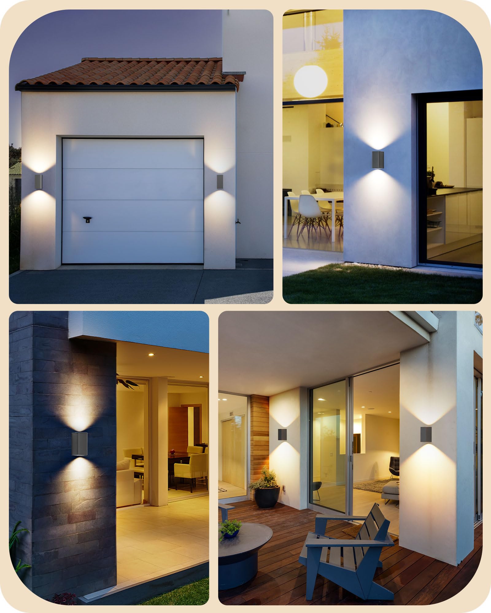 Wandlamp buiten met sensor E27 | Dakota | IP44 | Zwart