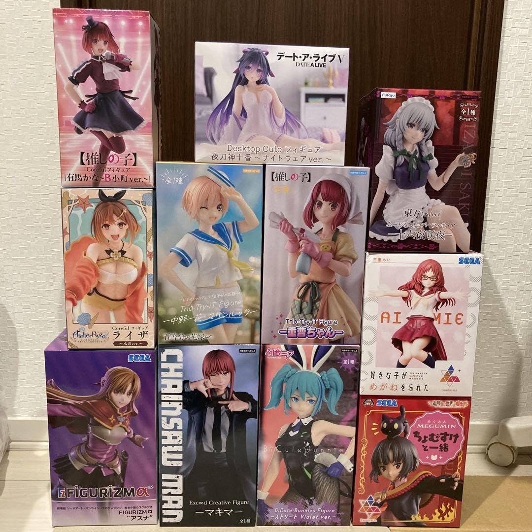 Amazon | 女性キャラ フィギュア 11点まとめ売り | フィギュア・ドール  