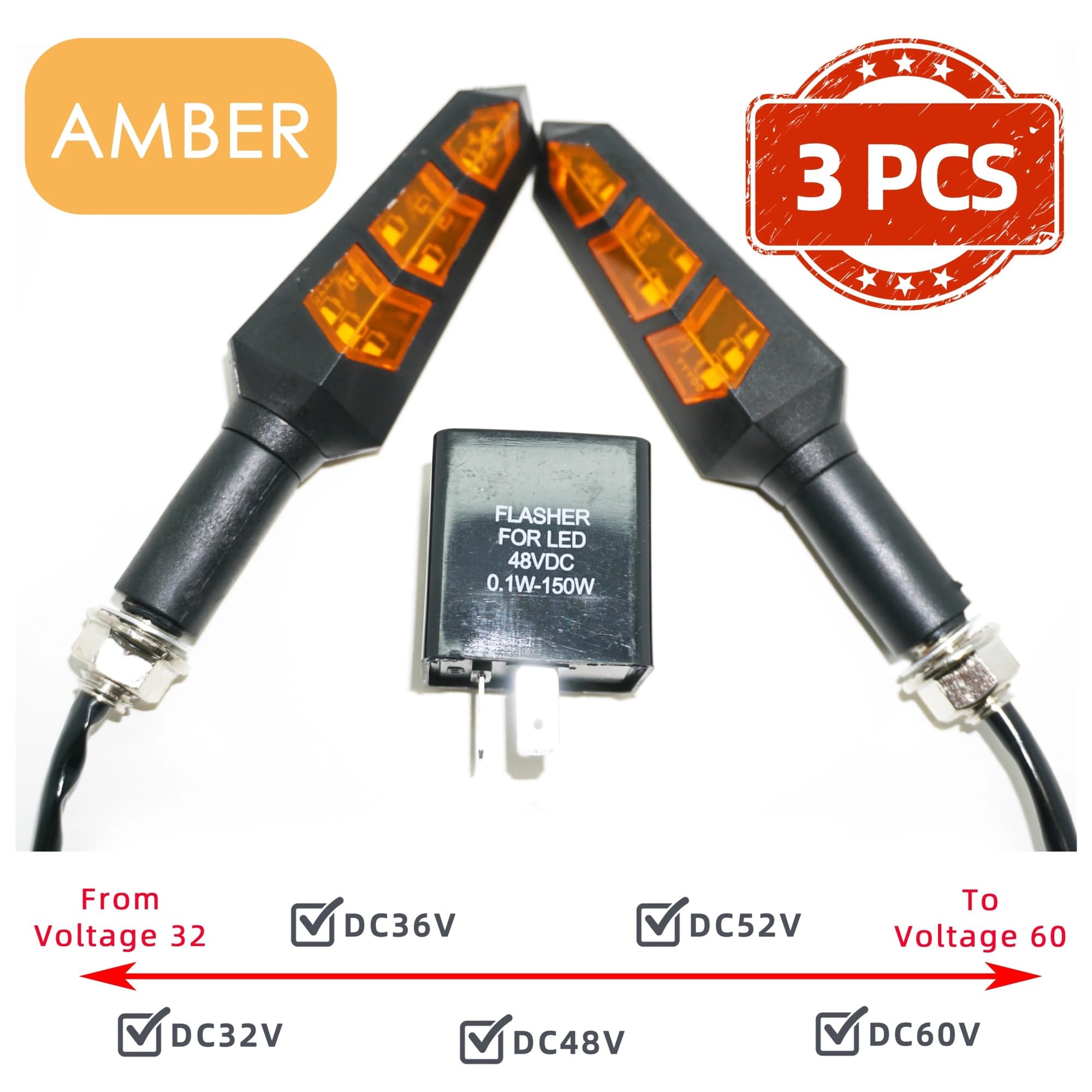 Luces Dirección Señales Motocicleta Luz LED De Señalización De Giro para Motocicleta/Scooter, Intermitente, Luz Trasera, Luces De Posición, Freno.