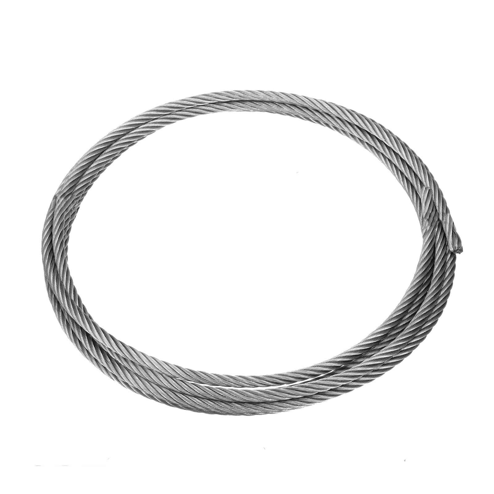 Acciaio 304 Rivestito PVC Cavo In Acciaio Inossidabile 304 Rivestito PVC - Diametro 1.2mm, Lunghezza 68m (221ft), Struttura 7x7, Per Ringhiere, Nautica, Fai Da Te Cavo Nautico Antiruggine Esterno