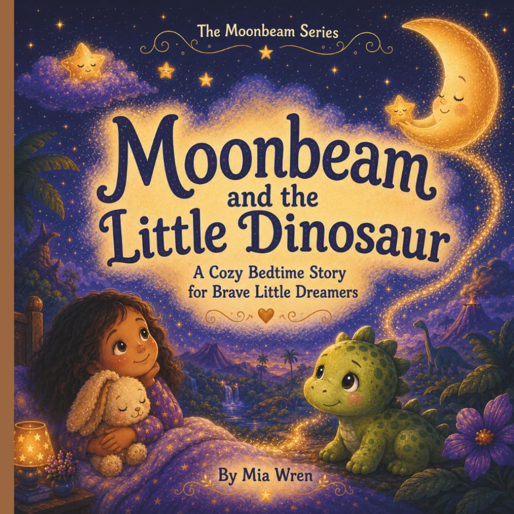 Moonbeam and the little Dinosaur: A cozy bedtime story for brave little dreamers (The Moonbeam bedtime Series)