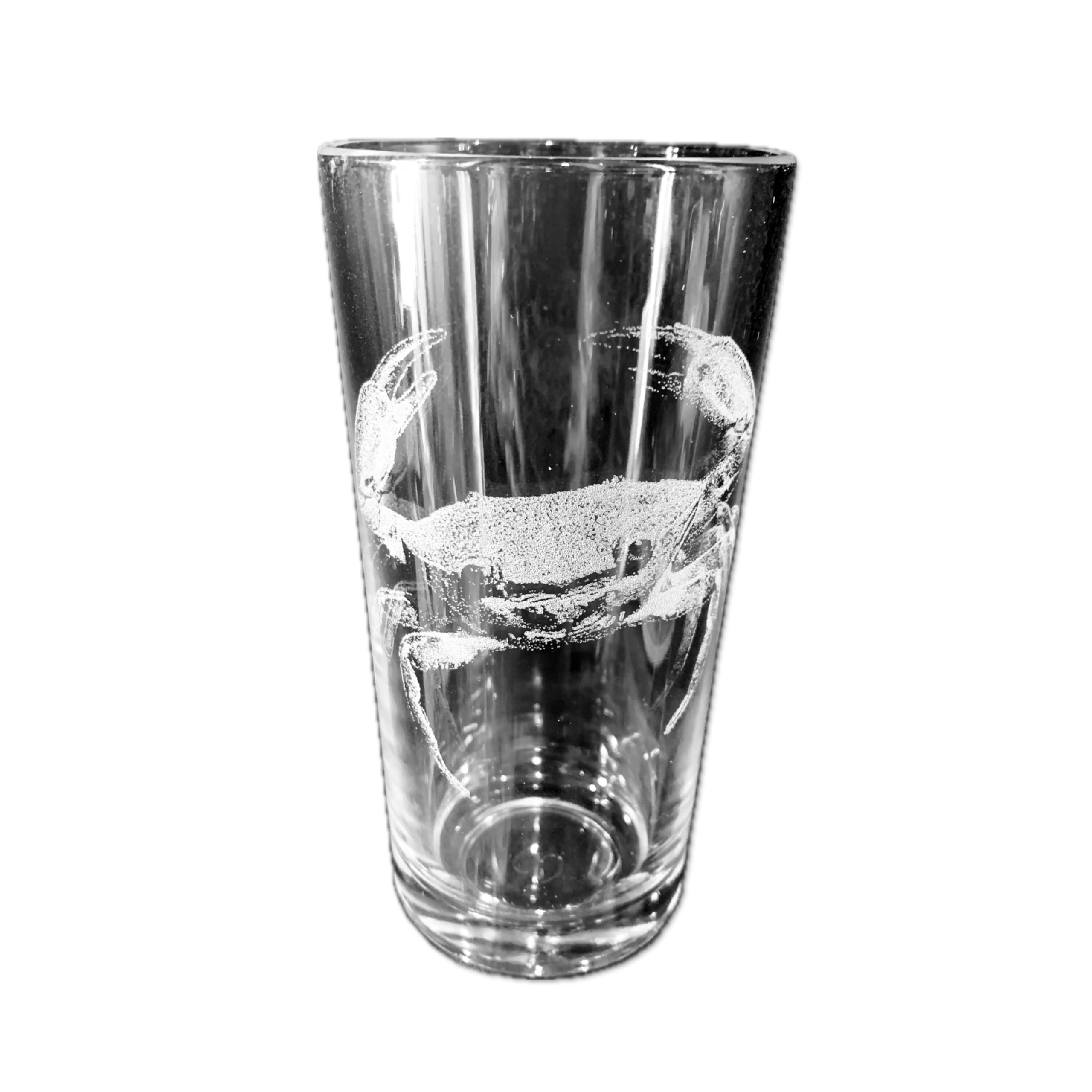 Animal Engraved Glass - Personalised Etched, Gift, Wine, Pint, Whiskey, Gin, Decanter, Cup, Tea, Shot, Christmas, Birthday, Brandy, Coffee, Mug, Beer, Set, vase, Bottle, Wedding, (Crab)