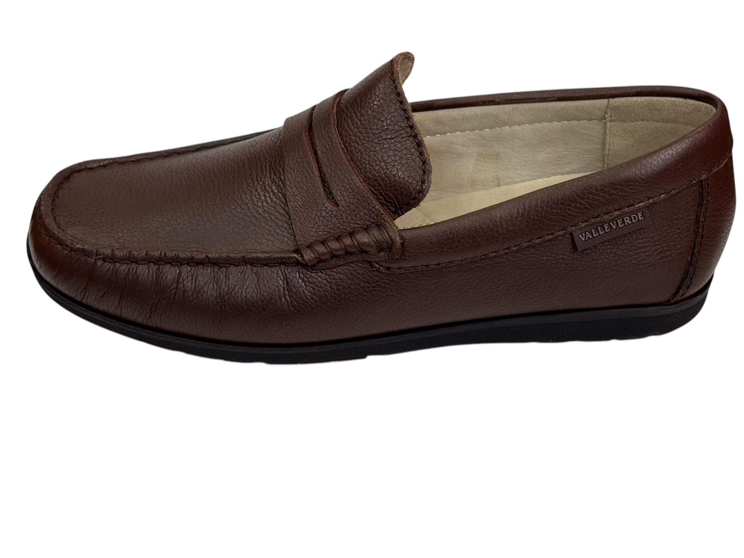 Valleverde Mocassino Uomo 36940 in Pelle Marrone o Blu Modello Casual. Una Calzatura Comoda Adatta per Tutte Le Occasioni. Primavera-Estate 2023