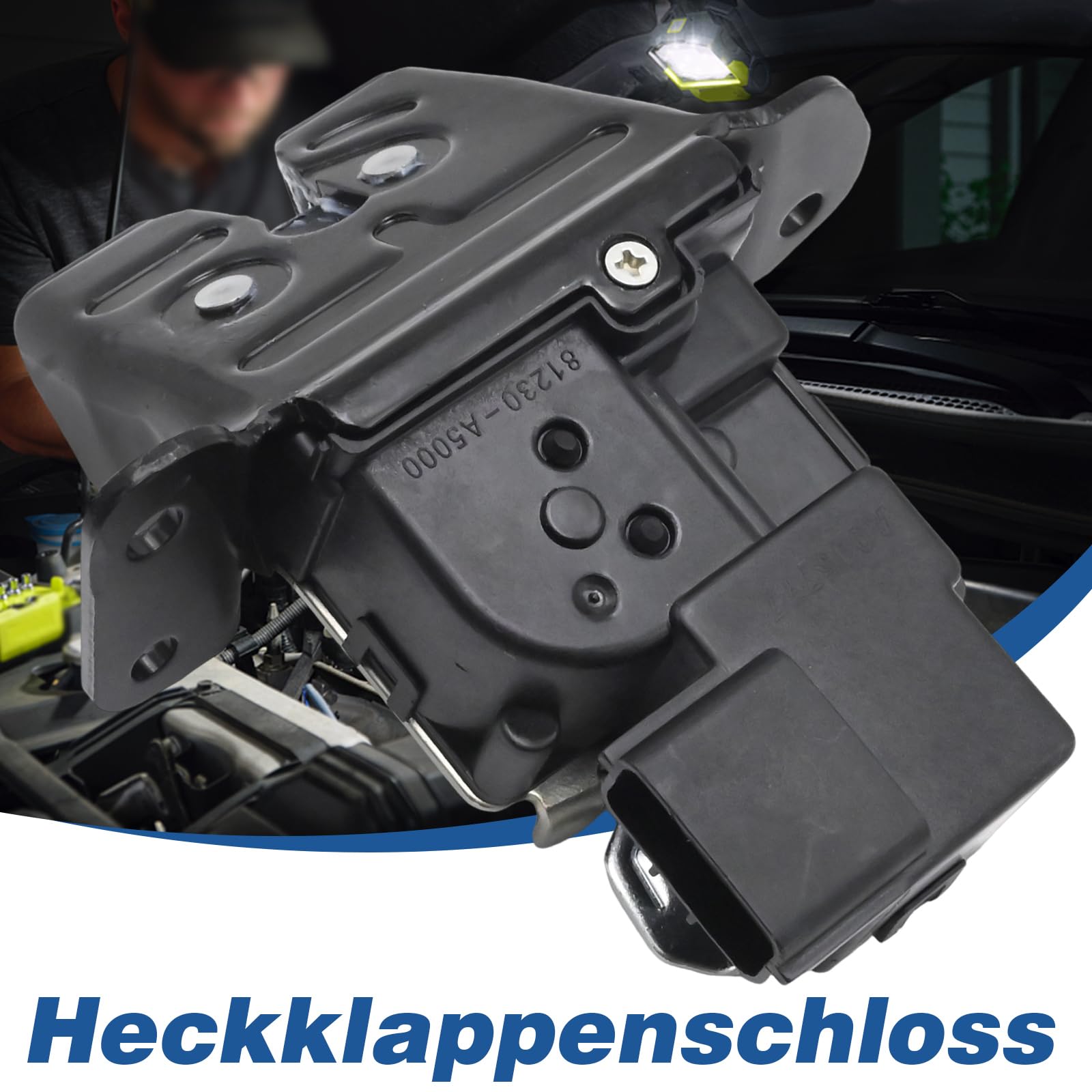Hoypeyfiy 81230A6000 Heckklappenschloss, Heckklappenverriegelung Ersatz für Hyun-dai i30 GD Ersatz für Kia Ceed JD, ersetzt 81230-A6000, 81230-A5000