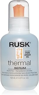 RUSK Designer Collection Thermal Serum with Argan Oil, 4.2 Oz, Alcohol-Free, Heat Protection and Shine, Frizz Eliminator, ...