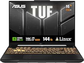 Notebook ASUS TUF Gaming F16 Intel Core i7, RTX 4050, 8 GB, 512 GB SSD, KeepOS, 16.0'' FHD, Mecha Gray - FX607VU-RL008