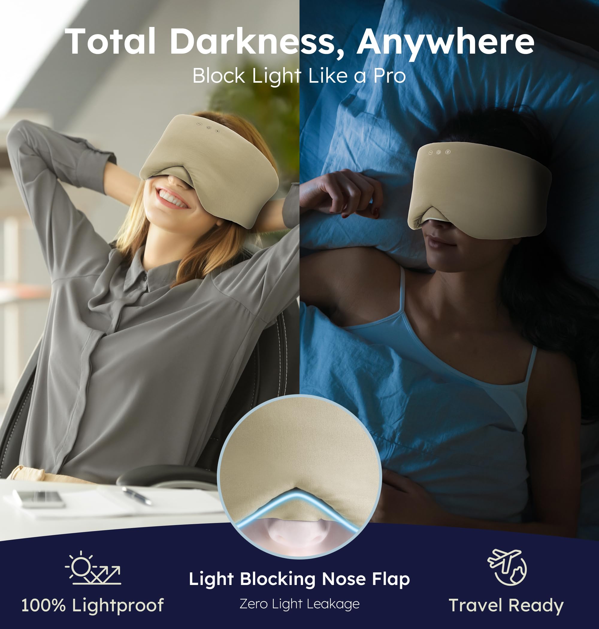 Luxury Ice Fiber Cooling Sleep Mask Gallery Image