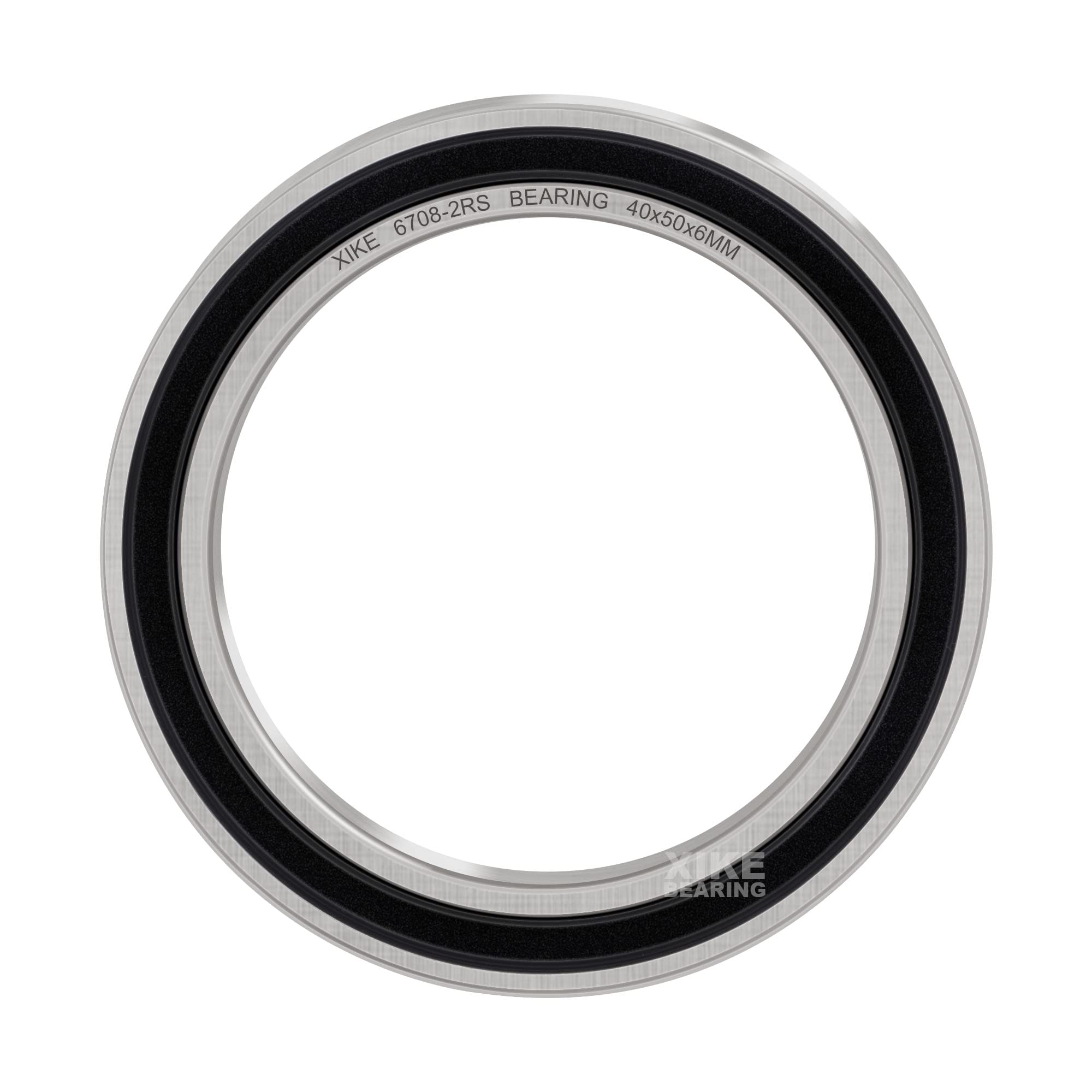 XiKe (Lot de 4) 6708-2RS Roulement à billes 40x50x6 mm en acier 100Cr6