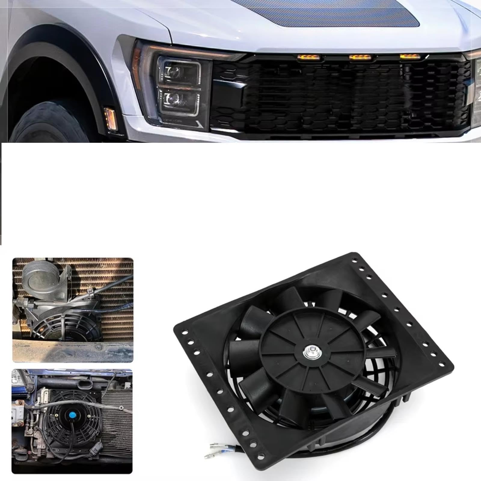 Auto Ventilador Refrigeración Para 6 Pulgadas Universal 12V 38W