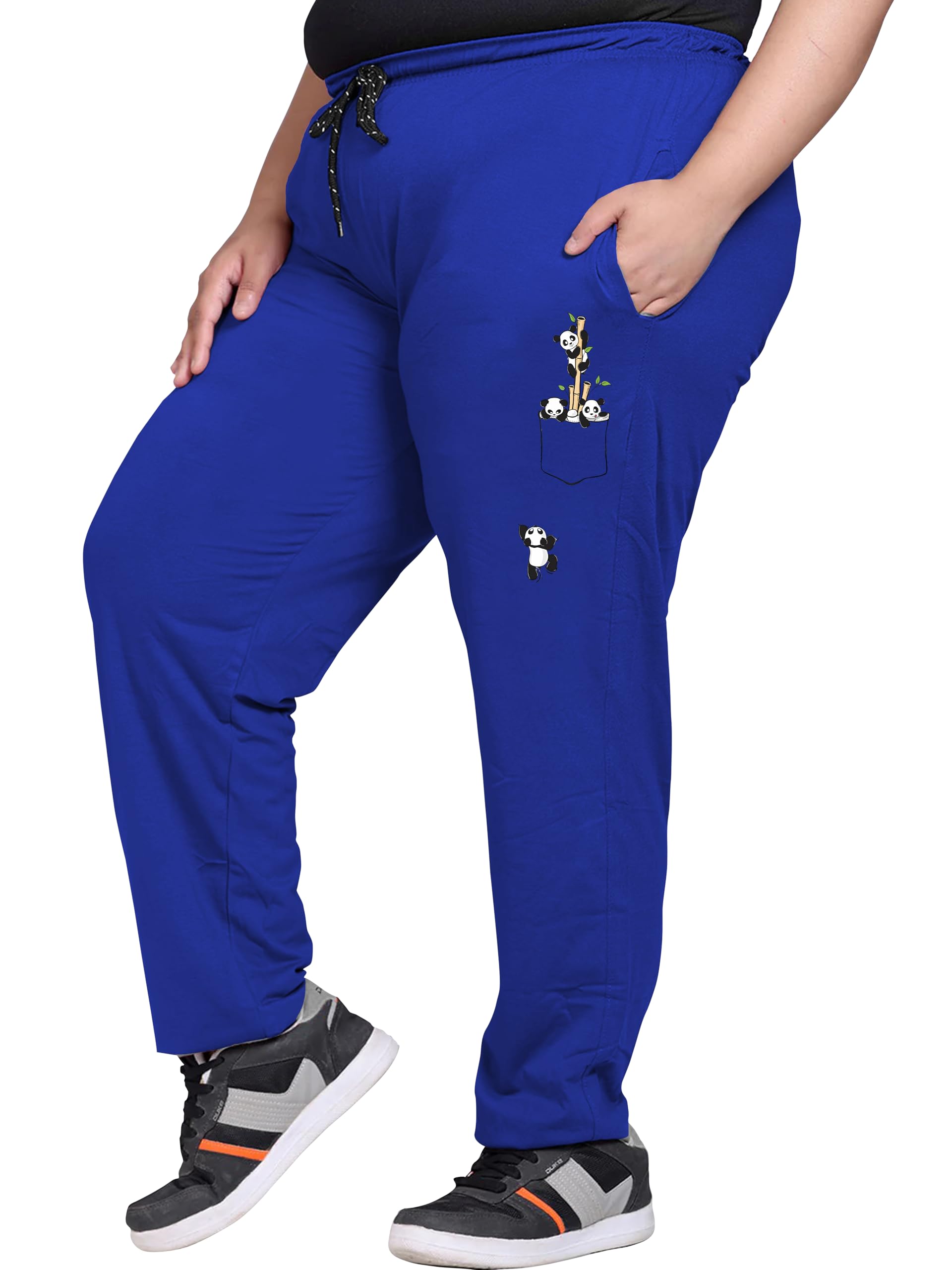elite soul Cotton Track Pants for Women | Graphic Printed Plus Size Bottomwear | Regular Fit, Workout & Travel | XL, 2XL, 3XL, 4XL, 5XL-picture-32
