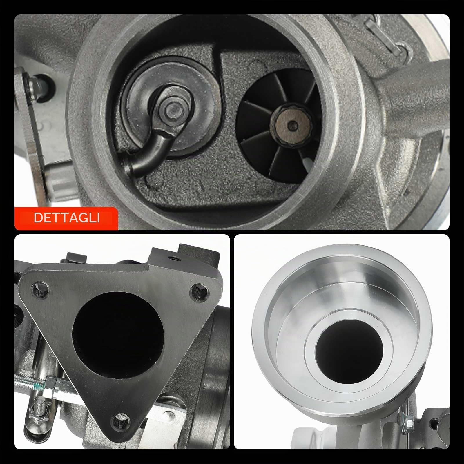 Frankberg Sistema di scarico turbocompressore scarico turbocompressore | A6400901380; Compatibile con: Classe B W245, Classe A W169