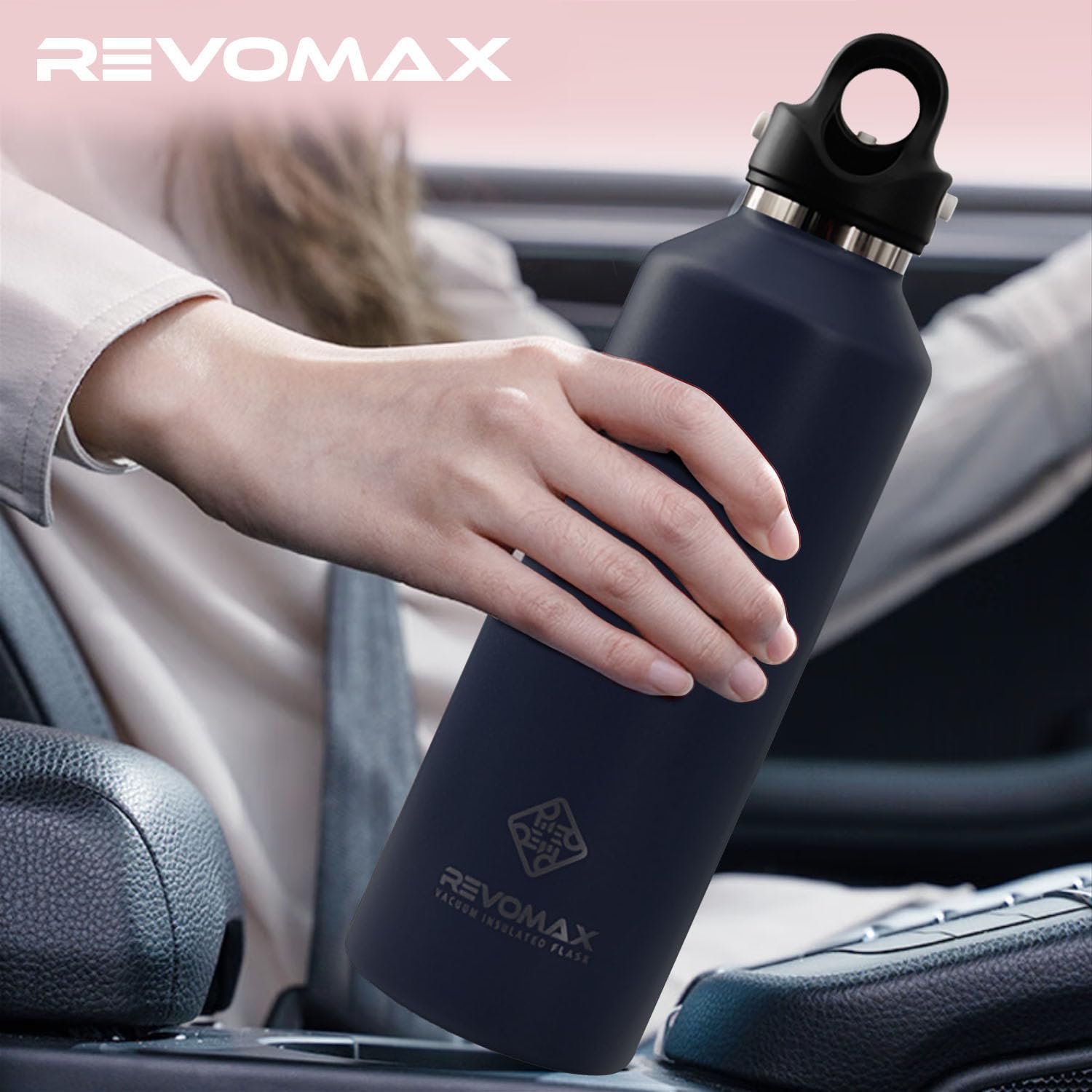 Revomax Garrafa Térmica Desportiva de Vácuo em Aço Inoxidável
