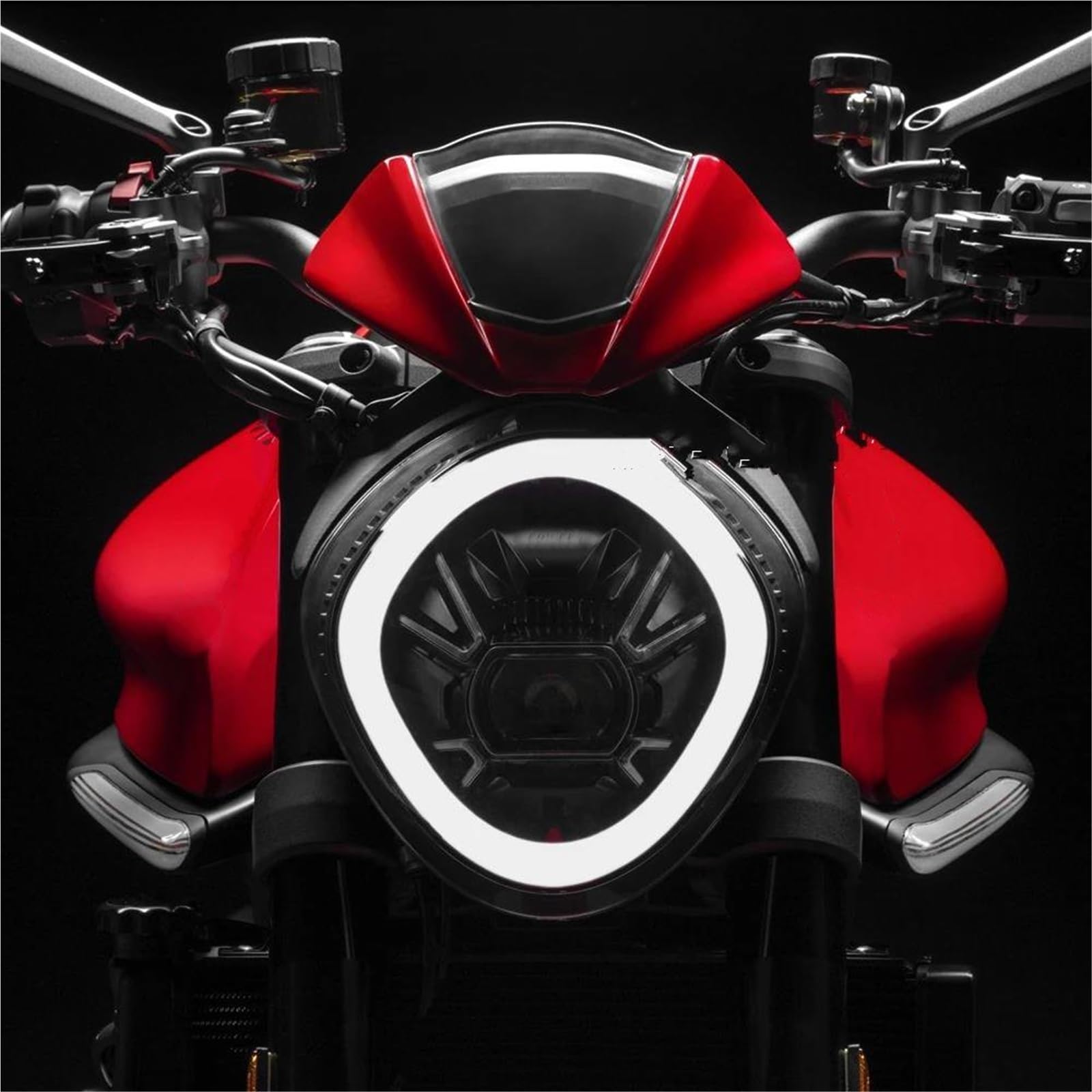 Cúpulas Y Parabrisas para Motocicleta para Ducati para Monster 950/937 (2021-2024) Delantero Deflector De Viento con Soporte Deflector de Viento para Parabrisas