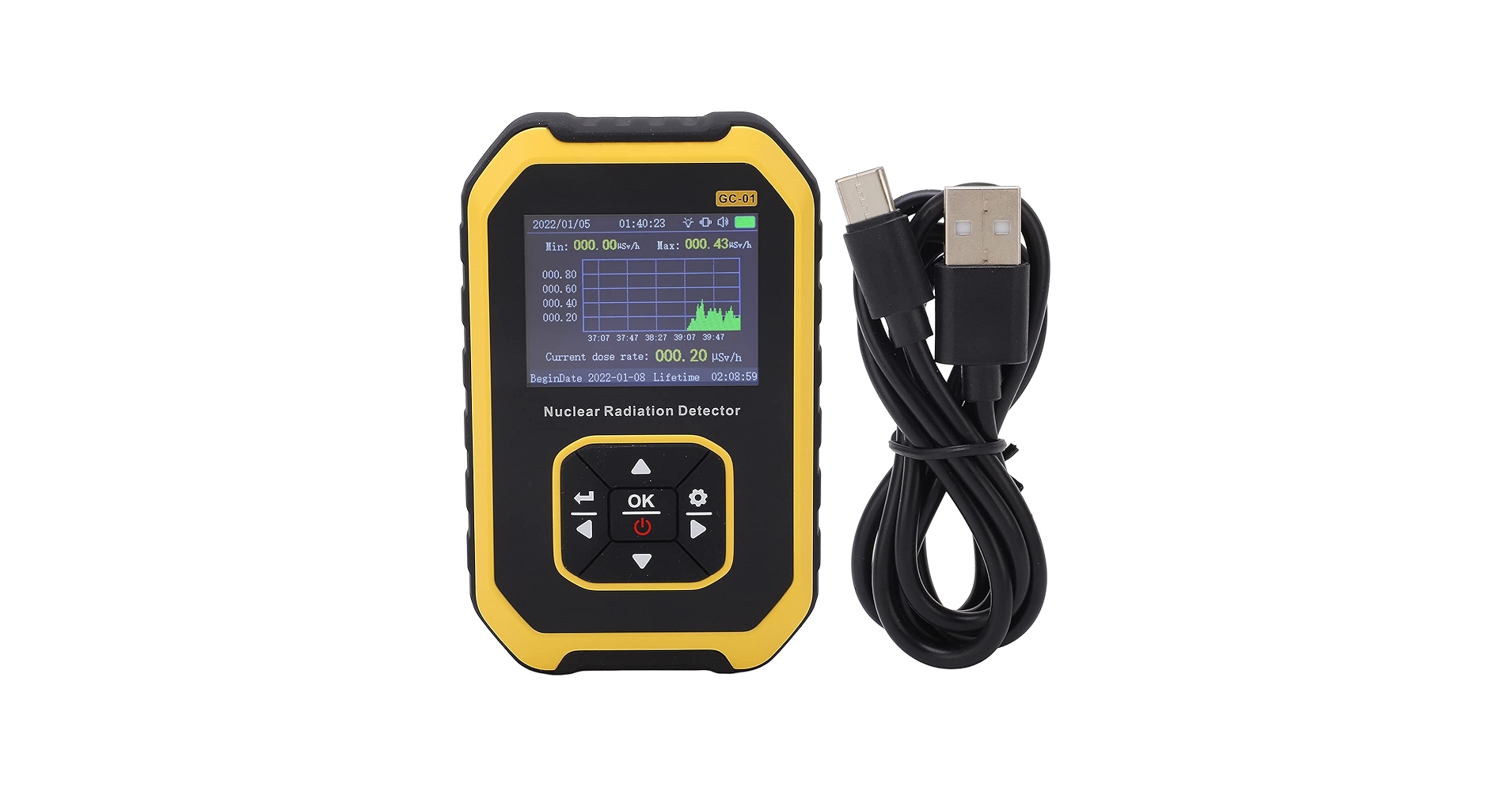 Amazon | ガイガーカウンター 放射線測定器 β線/γ線/X線測定 LCD