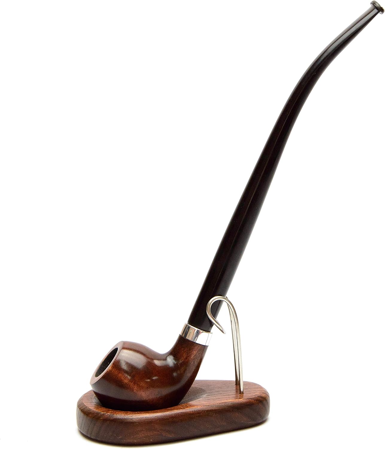 Tobacco pipe stand for 1 smoking pipe handmade Wooden pipe rack KAF1 Drop from ash tree