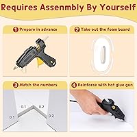 Vista 4 de imprsv Números de mosaico de 3 pies para globos, marco de números de mosaico de globos, número de marquesina, globo número 0, decoración