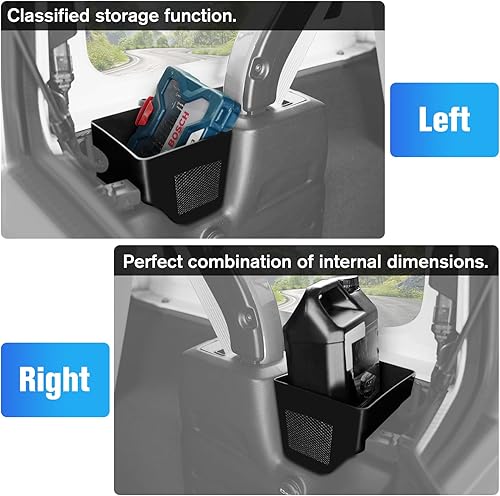 Miniatura 3 de Jeep Wrangler JL Trunk Storage Box, 2 Piece ABS Plastic Storage Case Accessory for 20182019202020212022 Jeep Wrangler JL JLU and Gladiator JT 24