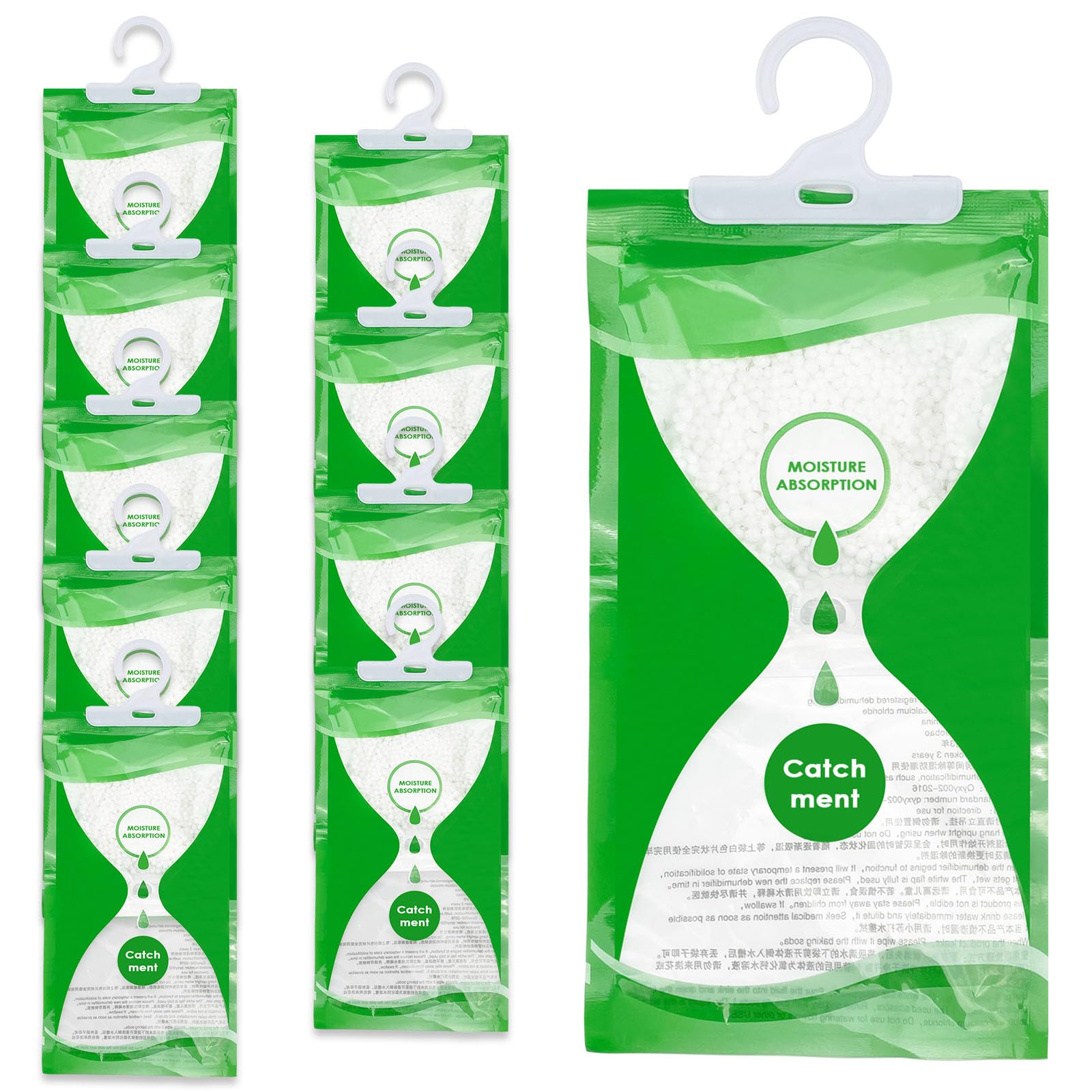Dunkwckore 10 Pack 100g Antihumedad Armarios, Deshumidificador Armario, Bolsas Antihumedad Armarios Habitacion, Quitar Humidade Ambientadores Ropa, Absorbe Humedad Quitador, Antimoho, Anti Humedad
