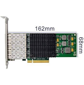 Amazon.com: 10Gb PCI-e 3.0 X8 NIC Network Card,Quad- SFP+