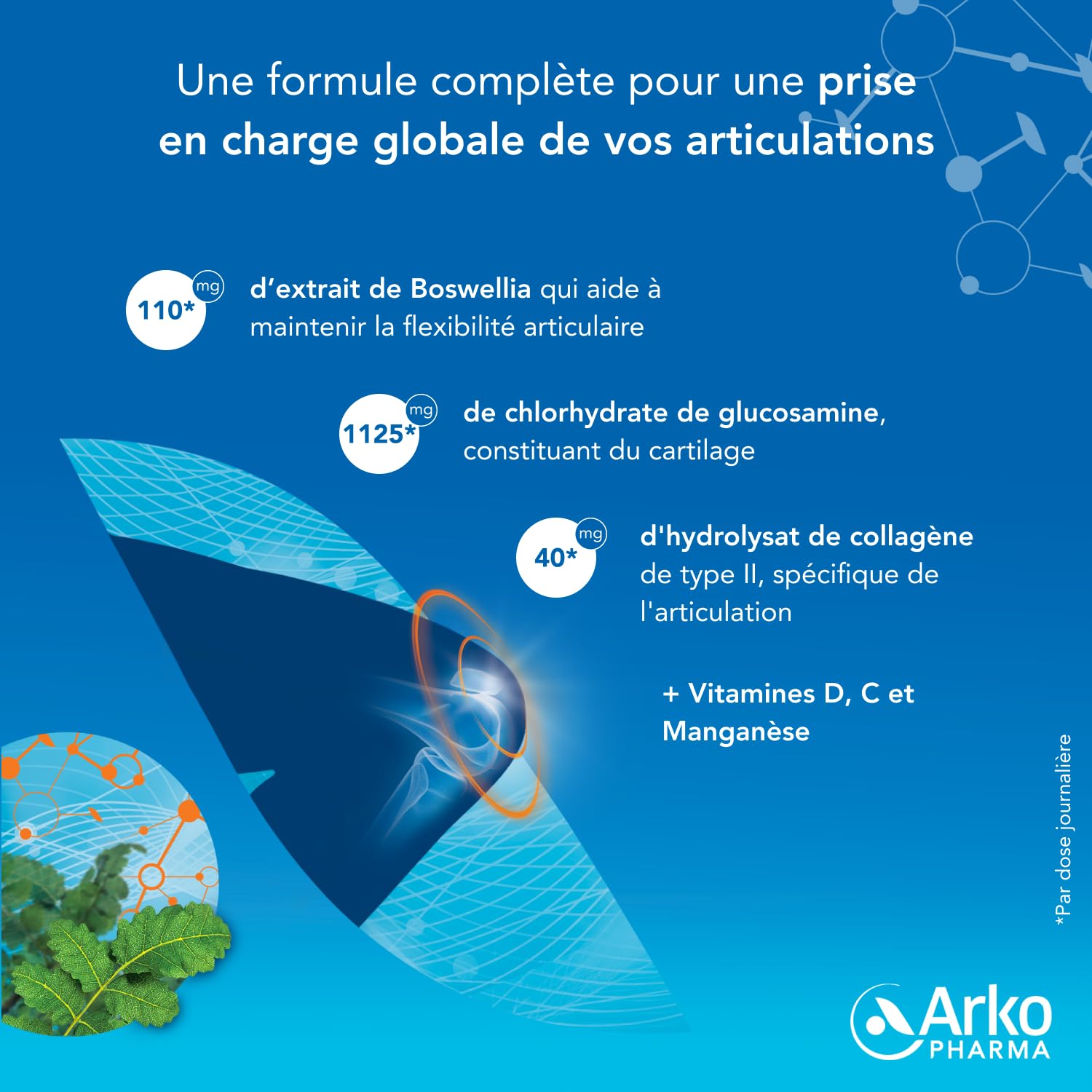 Arkopharma - Chondro-Aid 100% Articulation | Flexibilité et Bien-être Articulaire - Mobilité et Souplesse - Articulations - Gênes Articulaires | 3 Mois - 180 gélules