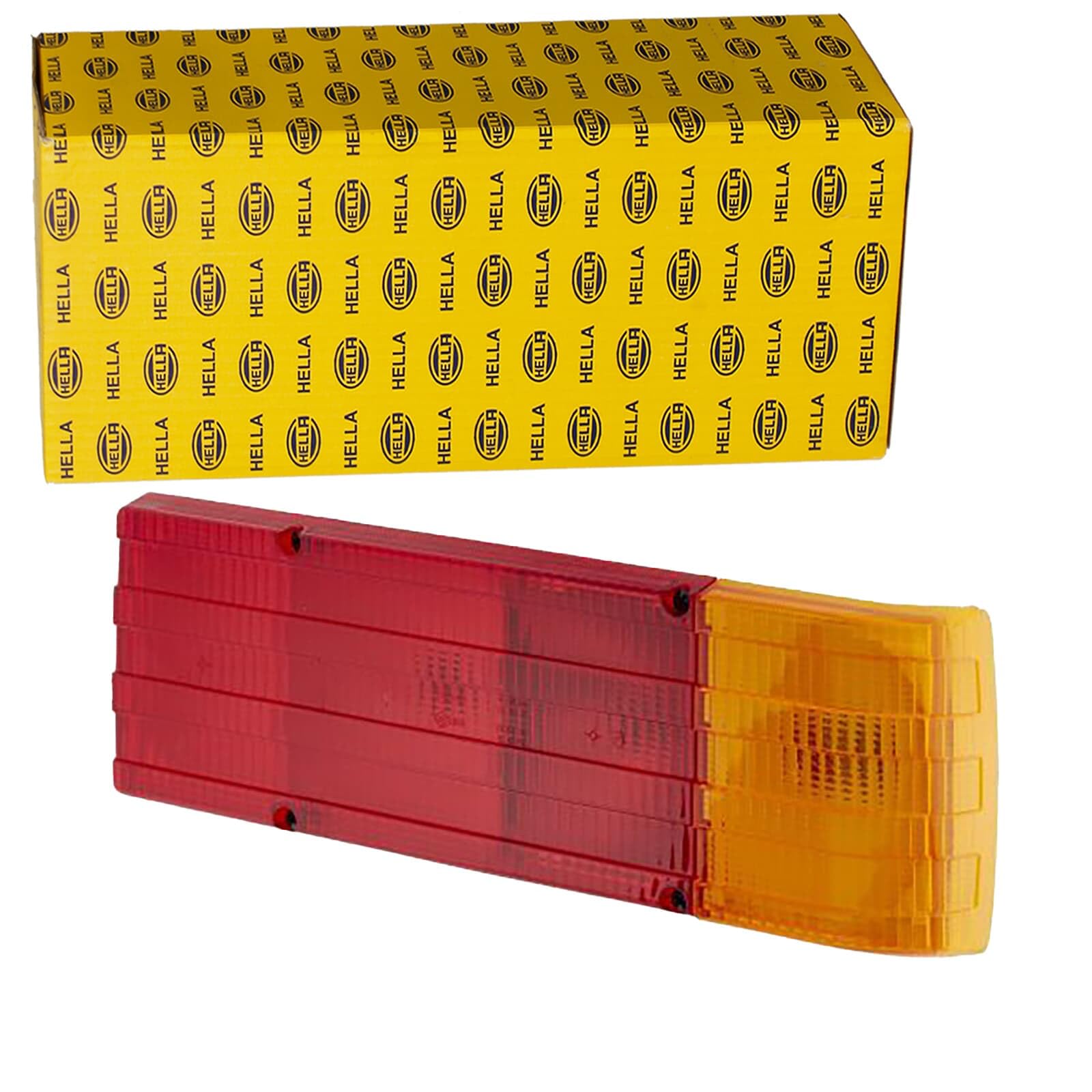 HELLA 2SD 004 460-011 Rearlight - Bulb - 12V - Fitting/Bolted - Lens Colour: Red/Yellow - Plug: Blade Terminal - left/right - Quantity: 1