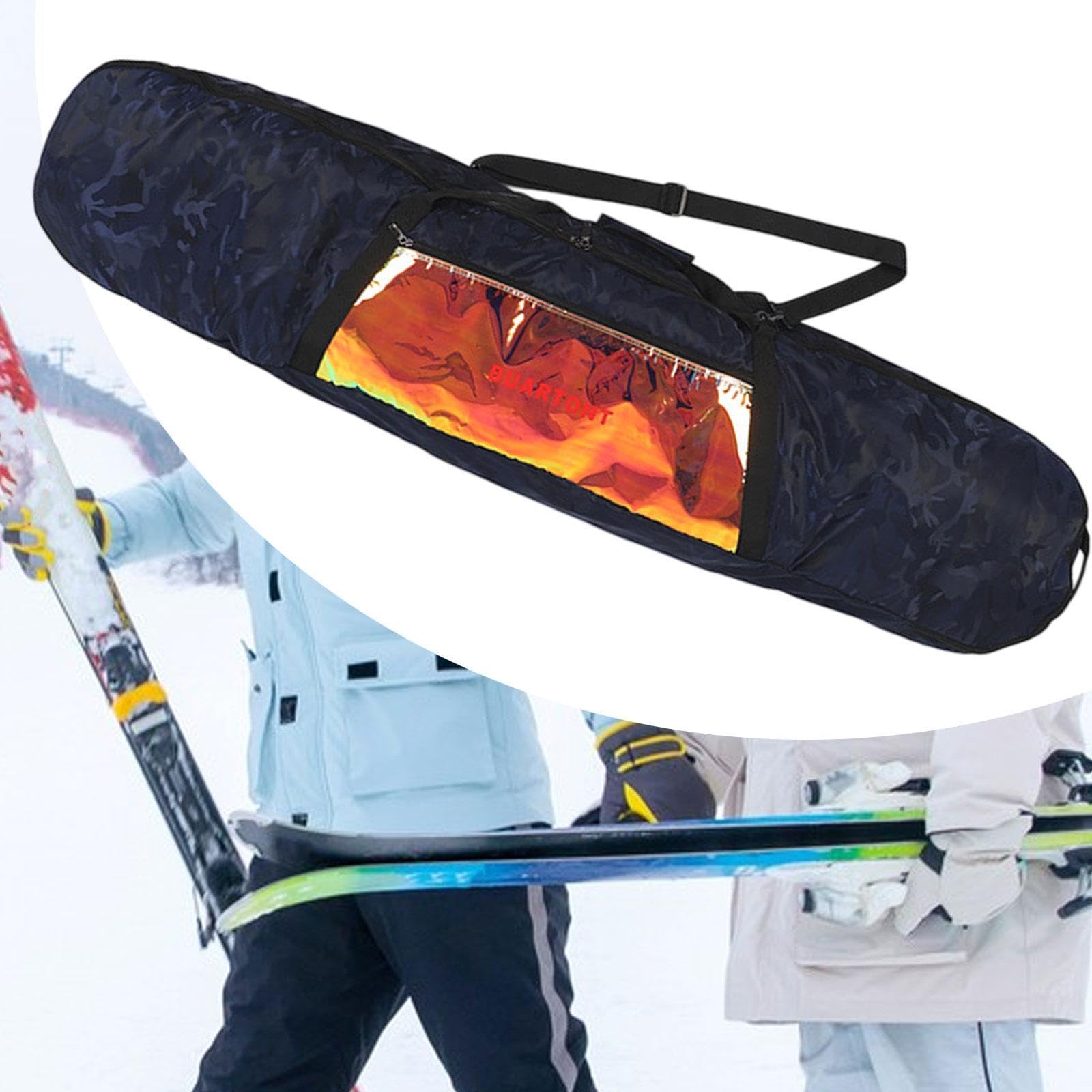 Fenteer Bolsa de Snowboard Bolsa para Patines para Tabla Snowboard Funda de Transporte Transporte de Viaje para Viajes por Carretera Patinaje sobre Hielo Snow