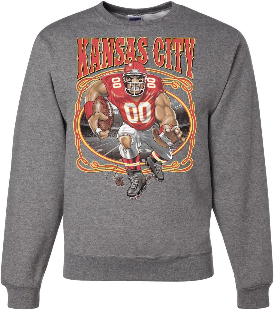KC Hometown City World Champions KC Fantasy Football Sports Crewneck Graphic Sweatshirt