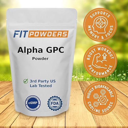 Miniatura 2 de Alpha-GPC - Polvo de 4.41 oz, suplemento Alpha GPC sin OMG en polvo de colina, vegano, probado por terceros, preentrenamiento, memoria y enfoque,