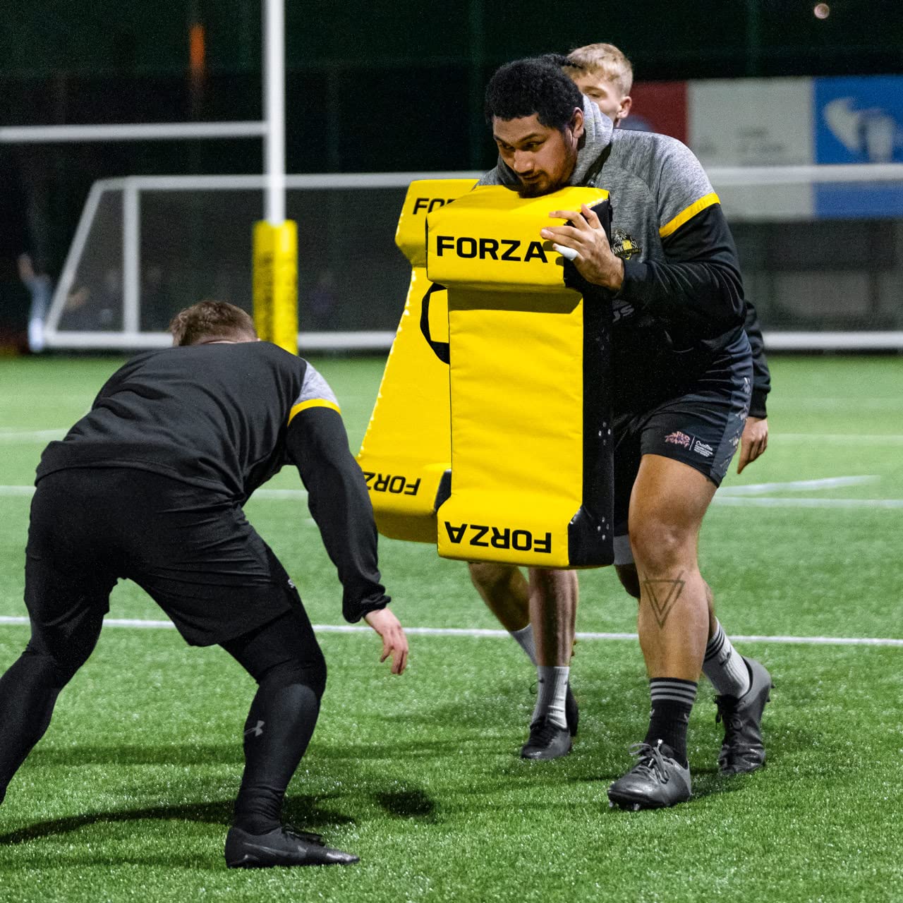 FORZA Escudo de tackle de doble cuña de rugby | Equipo de entrenamiento de rugby de PVC | Equipo de entrenamiento de rugby - [Net World Sports] (Junior)
