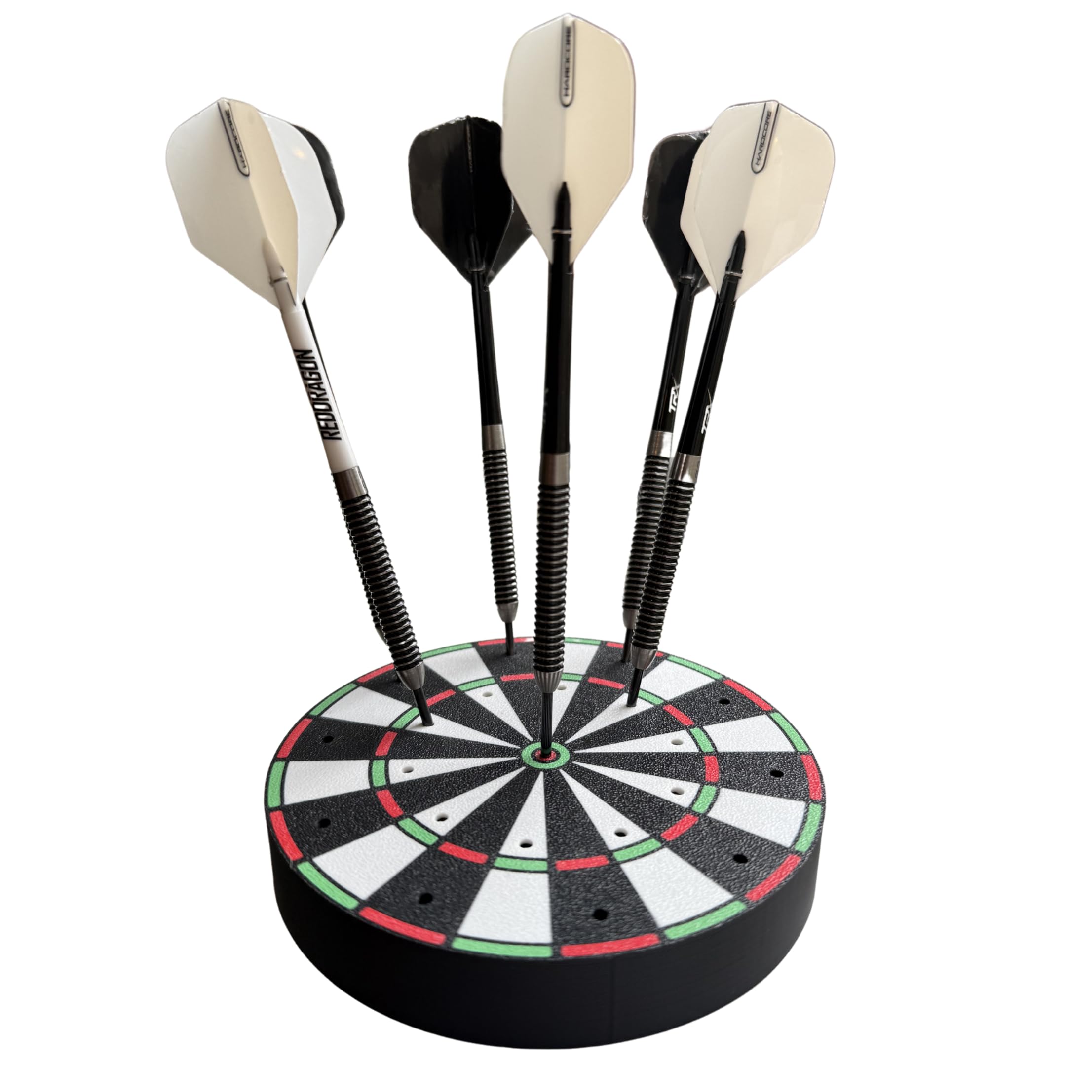 Dart Board Holder & Darts Organizer – Portable Darts Storage Stand and Dock for Game Room, Man Cave, Bar & Home (4.5 inches)