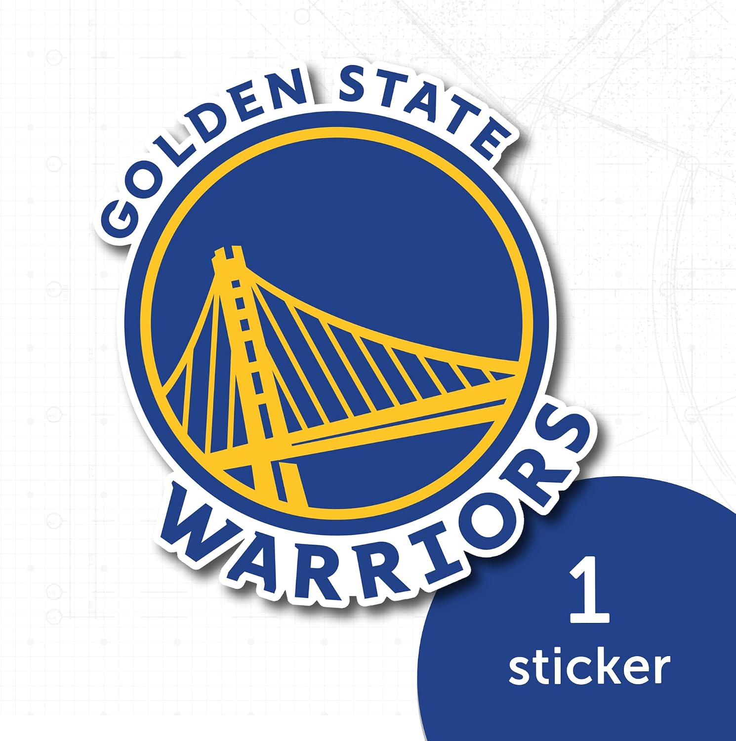Desert Cactus Golden State Warriors Sticker NBA Officially Licensed Vinyl Decal Laptop Water Bottle Car Scrapbook (Individual 3)