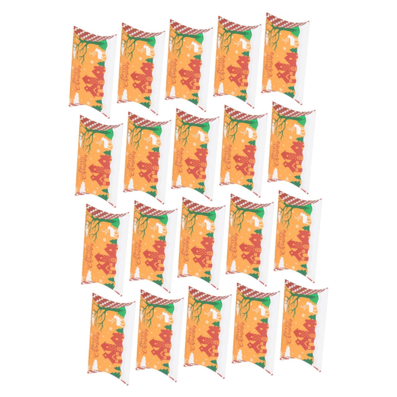 50pezzi Scatole Regalo Di Natale Scatole Di Caramelle Natalizie Di Carta Articoli Per Feste Porta Caramelle Regalo Creative