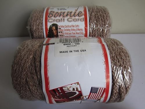 Bonnie - Cordón de macramé para manualidades, 0.236 in x 100 yardas, cerámica