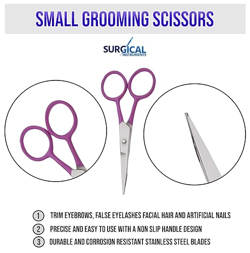 Miniatura 7 de SURGICAL ONLINE Juego de manicura profesional, cortaúñas para el cuidado de uñas de pedicura, kit de aseo para cejas, bigote, uñas, uñas de los