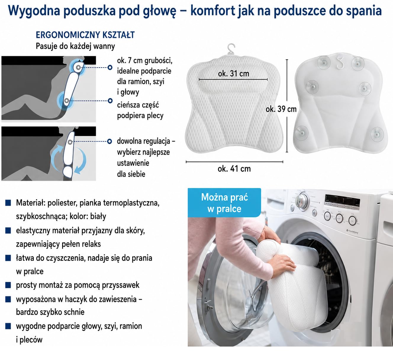 Wanna narożna ECOLAM® WELA 170x100 cm PRAWA z obudową | Wanna akrylowa, Wanna sanitarna akrylowa | Obudowa akrylowa + zagłówek Mare + automatyczny spust i armatura przelewowa | Antypoślizgowe, łatwe w