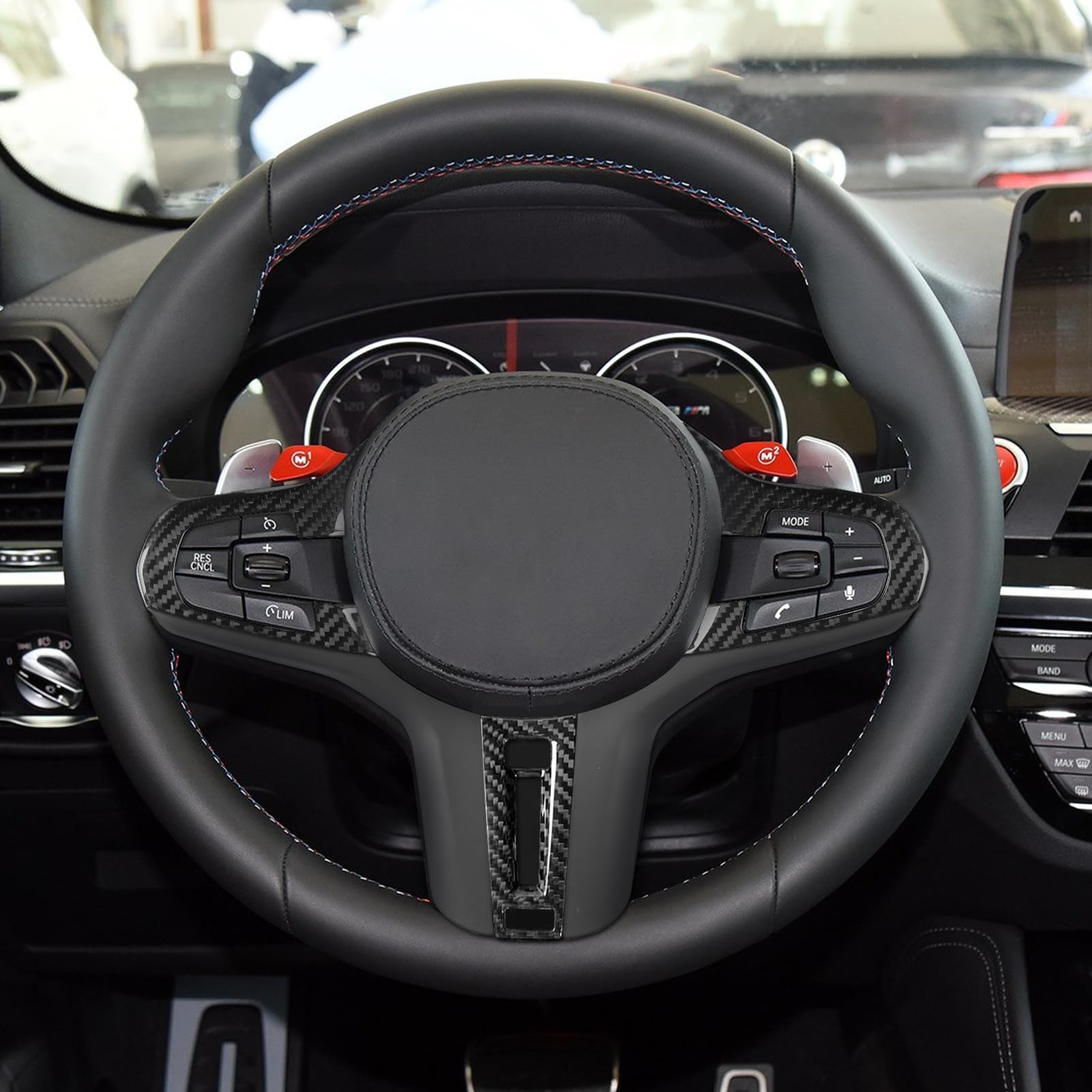 Amazon.com: Toworldit Real Cabon Fiber Steering Wheel Cover Part 