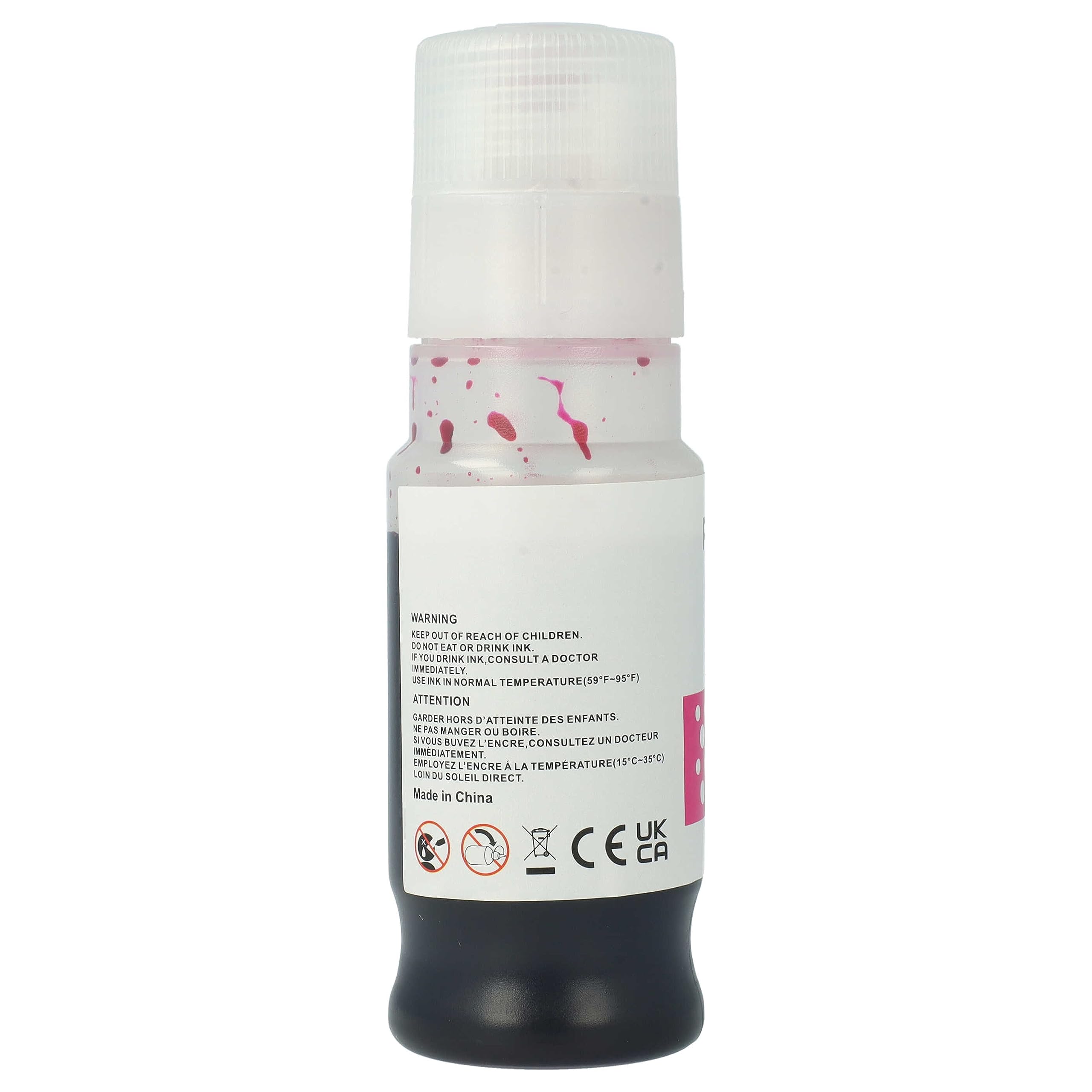 vhbw 4X Encre de Recharge Remplacement pour Canon GI-11, GI-21, GI-41 imprimante - Kit de Recharge Dye Cyan, Dye Magenta, Dye Noir, Dye Jaune