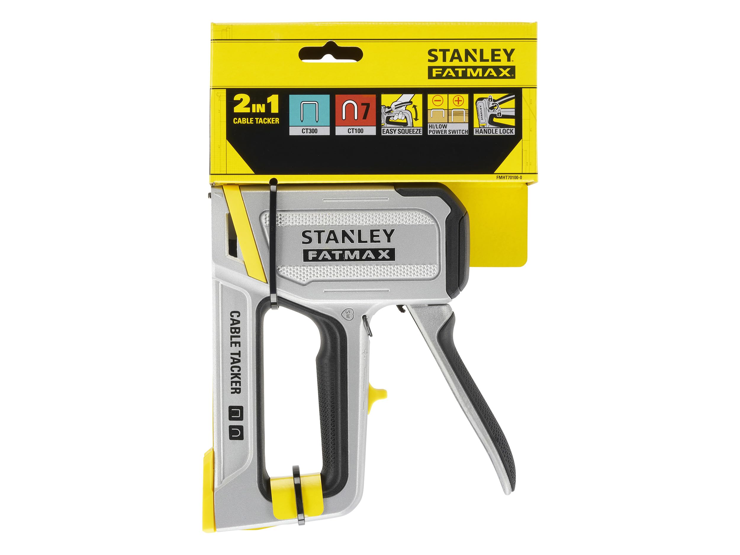 STANLEY FATMAX Agrafeuse Aluminium Travaux Légers Spéciale Câbles, FMHT70100-0