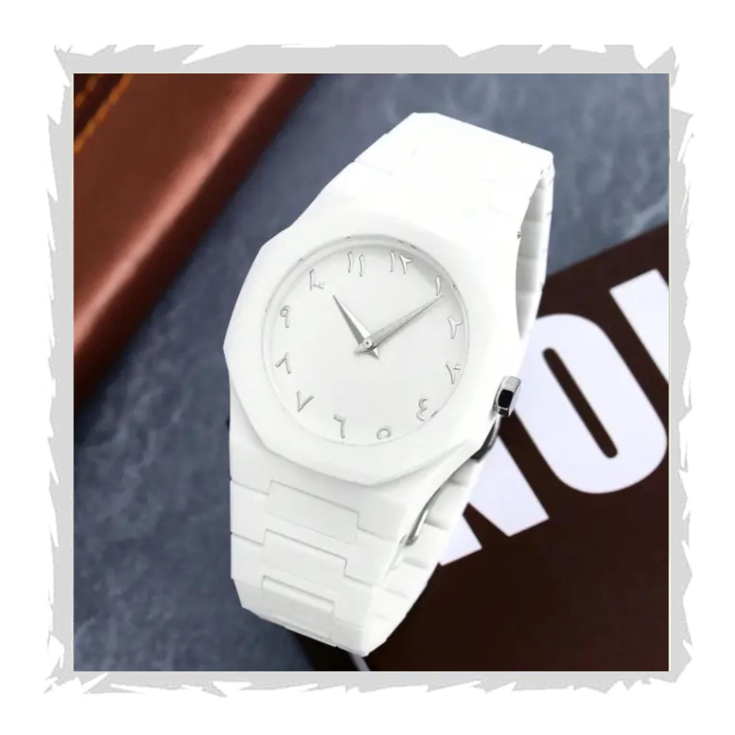 Black Ceramic Watch for Men with Arabic Numeral Dial | Luxury Full Black Quartz Wrist Watch | Premium Scratch-Resistant Men's & Boy's Wrist Watch-image-37