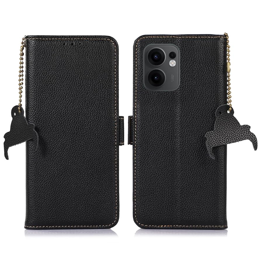 Amazon.co.jp: for OPPO Reno 13A ケース 手帳型 本革 For