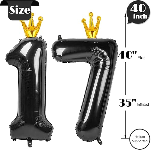 Miniatura 24 de Globo de número 5 de 40 pulgadas, globo de 5º cumpleaños, decoraciones de globos rosas de cinco años, globos de números 5, 15, 50, suministros