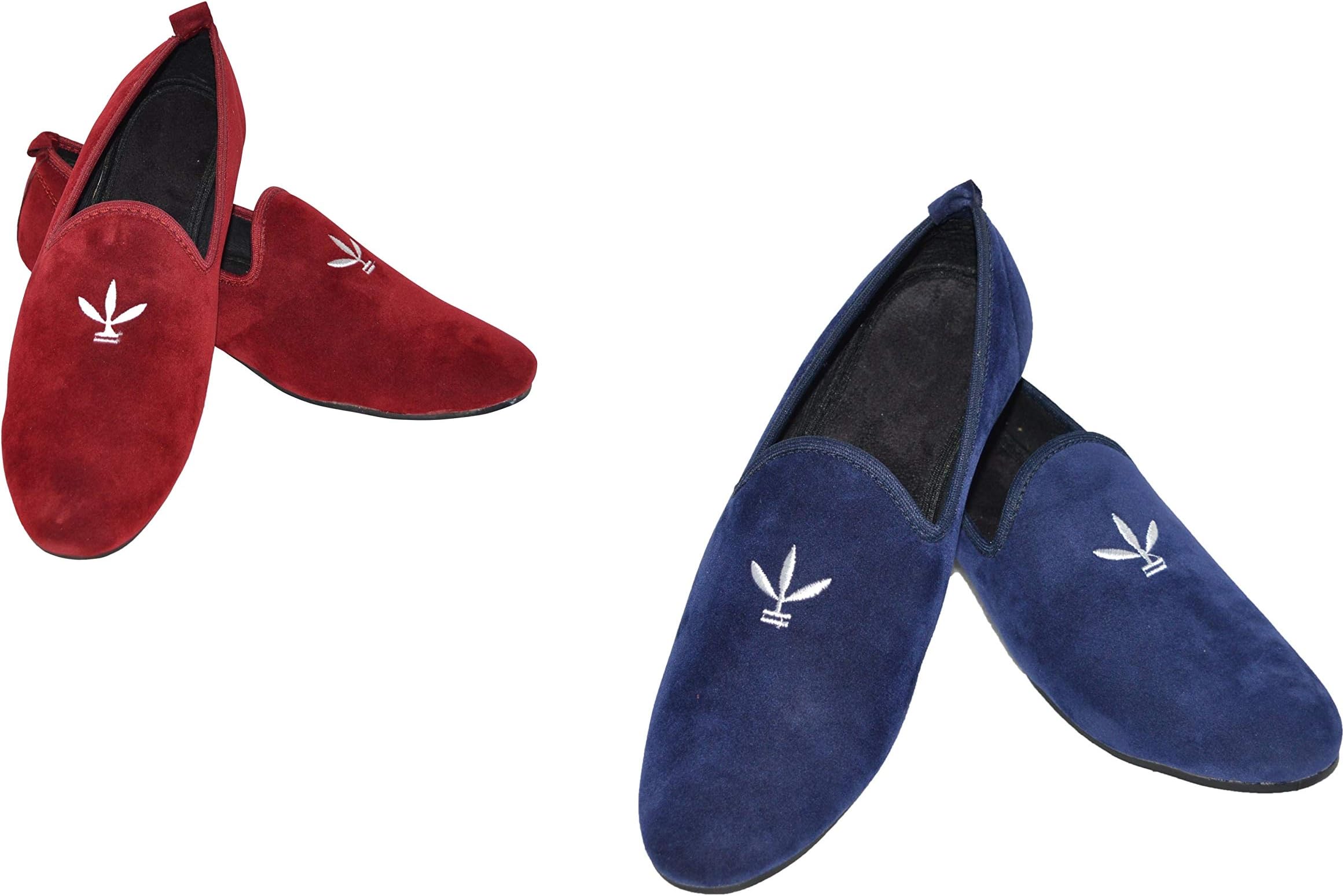 VELOUR INDIAMen's Dual Tone Velvet Loafers Casual Shoes Moccasins Combo for Men.
