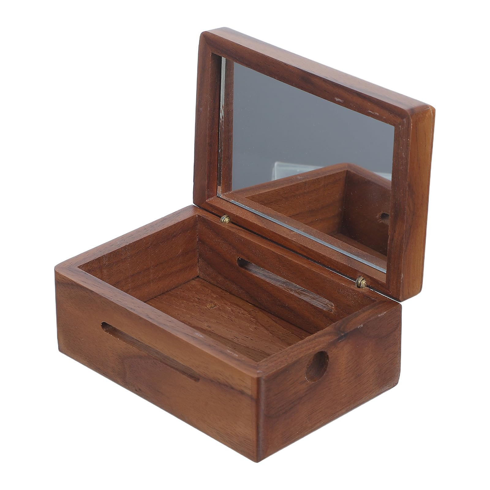 Caja de música de madera de 15 notas Tofficu manual artesanal