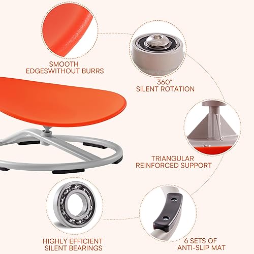 Miniatura 6 de ROBUD Silla Giratoria Sensorial para Niños, Silla Giratoria de Autismo para Niños Sensoriales, Silla Giratoria para Niños con Autismo con Diseño