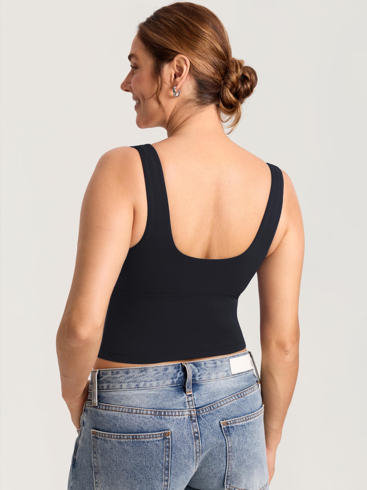 MOMANDA Mujer Crop Top sin Mangas Cruzado de Lactancia Camiseta Premamá y Maternidad para Amamantar