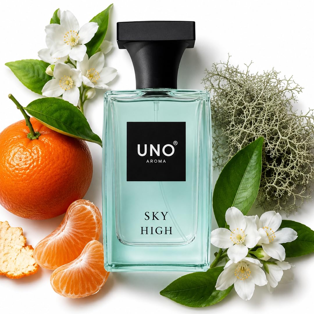 UNO AROMA Sky High Premium Perfume for Men & Women, Long Lasting Unisex Perfume, Best Gift for Women & Men, Eau De Perfume, Perfect for Any Occasion (50ml) Pack of 1-image-45