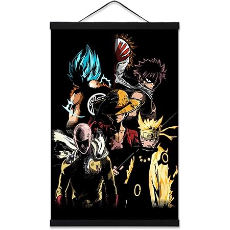 Amazon Com Pengda Nordic Canvas Wall Art For Naruto Fairy Tail Japan Anime Painting Printed On Canvas For Home Decor Living Room Bedroom Unframed 24x32 Inches Posters Prints