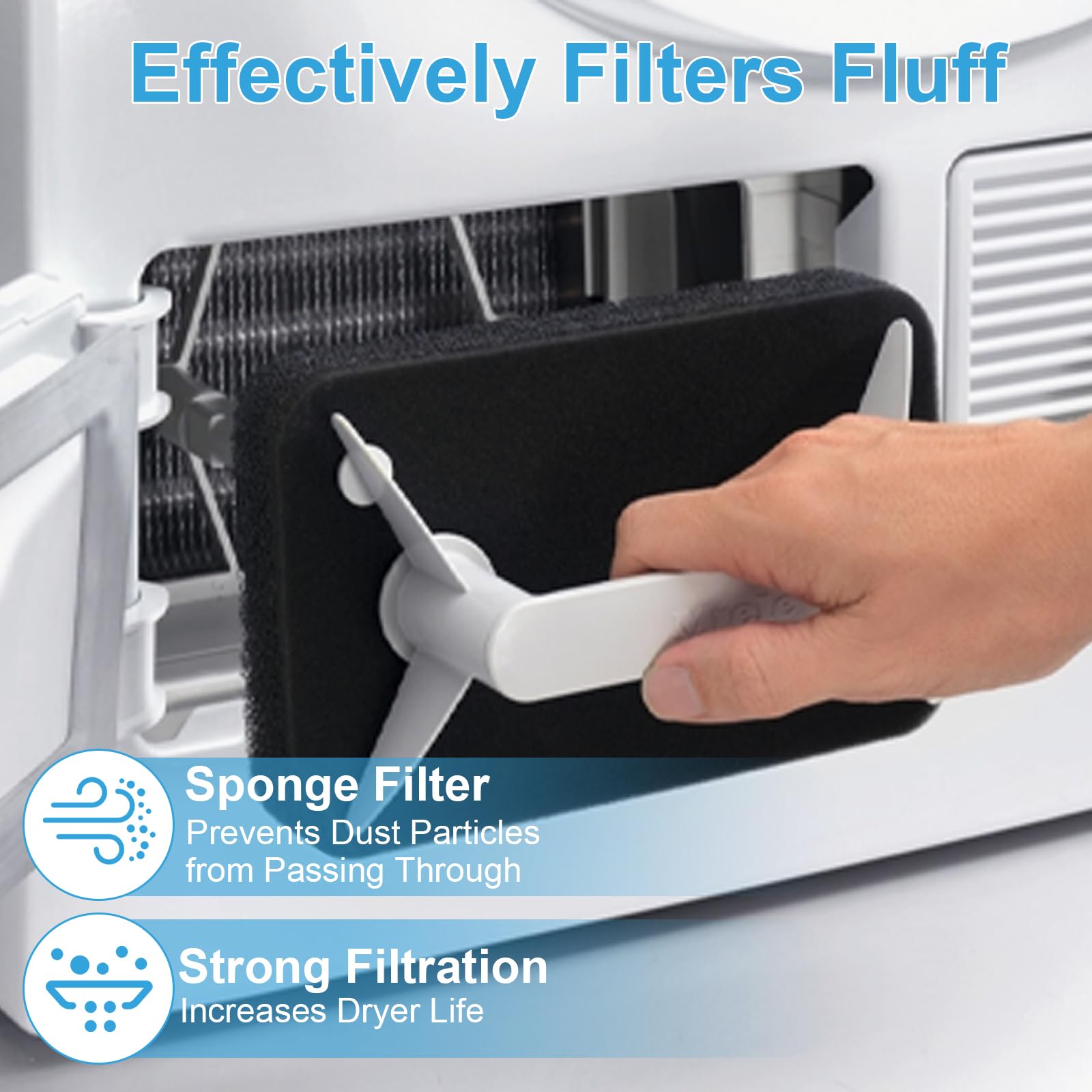 Filtro Asciugatrice Miele T1 9164761 - Ricambio Lavabile 2 Pezzi